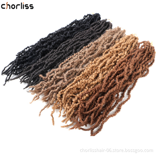 22''10 New Arrival Strands Goddess Crochet Braiding Curly Natural Faux Locs Crochet Braids Afro Synthetic Hair Extension